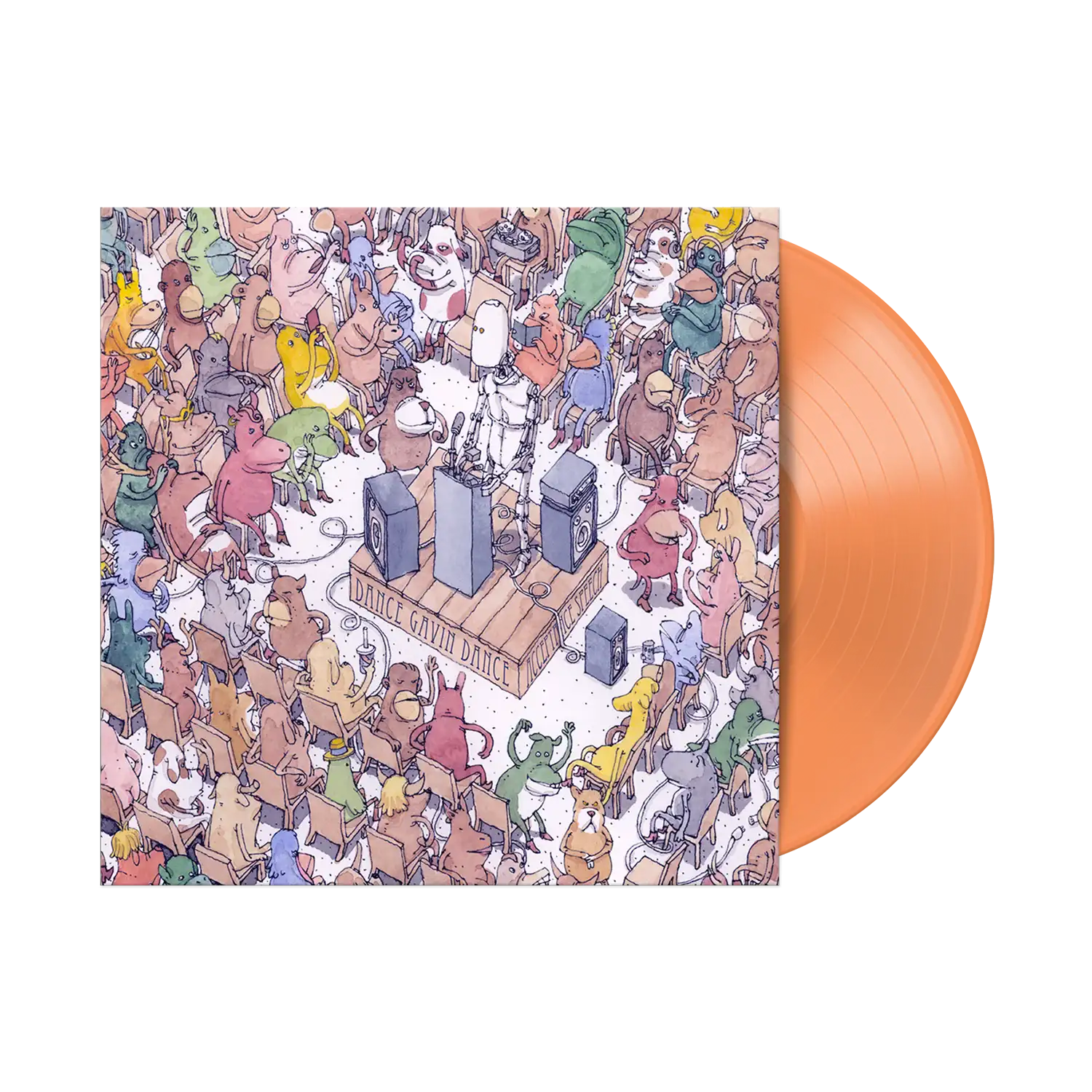 DANCE GAVIN DANCE 'ACCEPTANCE SPEECH' LP - EXCLUSIVE - LTD. 500 - ORANGE CRUSH