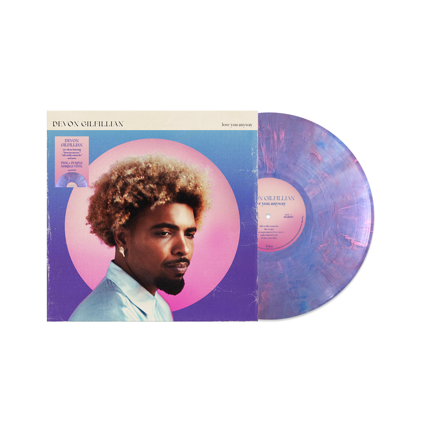DEVON GILFILLIAN 'LOVE YOU ANYWAY' LP (Pink/Purple Marbled Vinyl)
