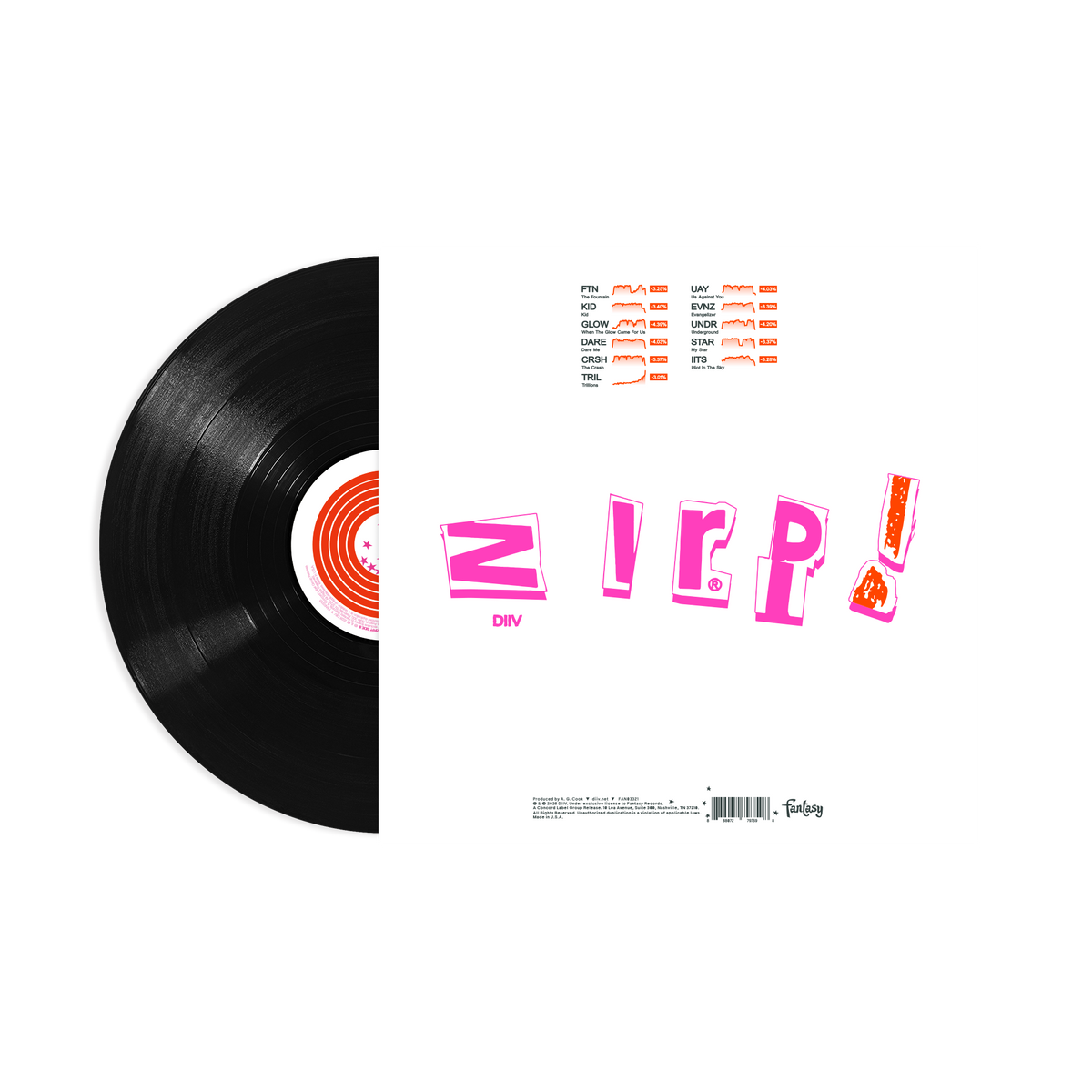 DIIV ‘ZIRP!’ LP