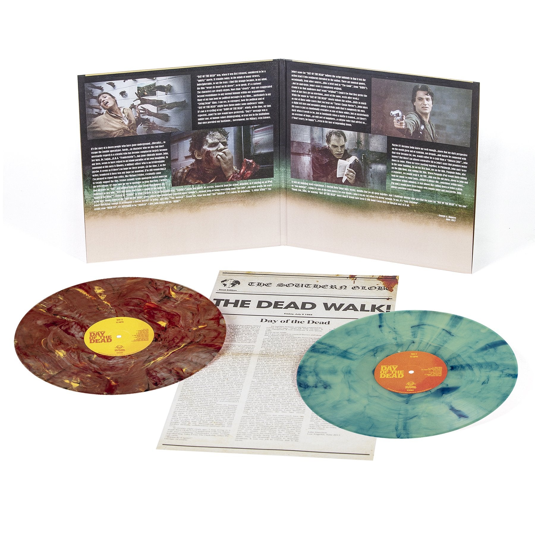 GEORGE A ROMERO'S DAY OF THE DEAD SOUNDTRACK' 2LP - ZOMBIE ROT