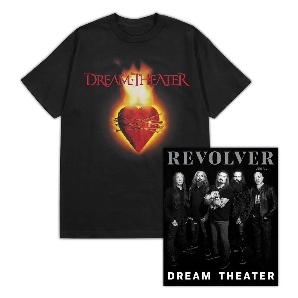 DREAM THEATER X REVOLVER BUNDLE ' WINTER 2024 ISSUE & T-SHIRT - EXCLUSIVE - LTD.