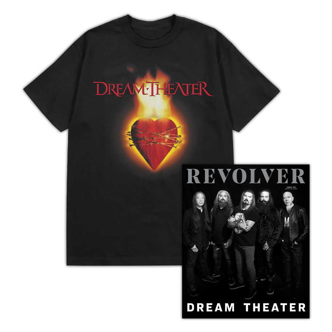 DREAM THEATER X REVOLVER BUNDLE ' WINTER 2024 ISSUE & T-SHIRT - EXCLUSIVE - LTD.