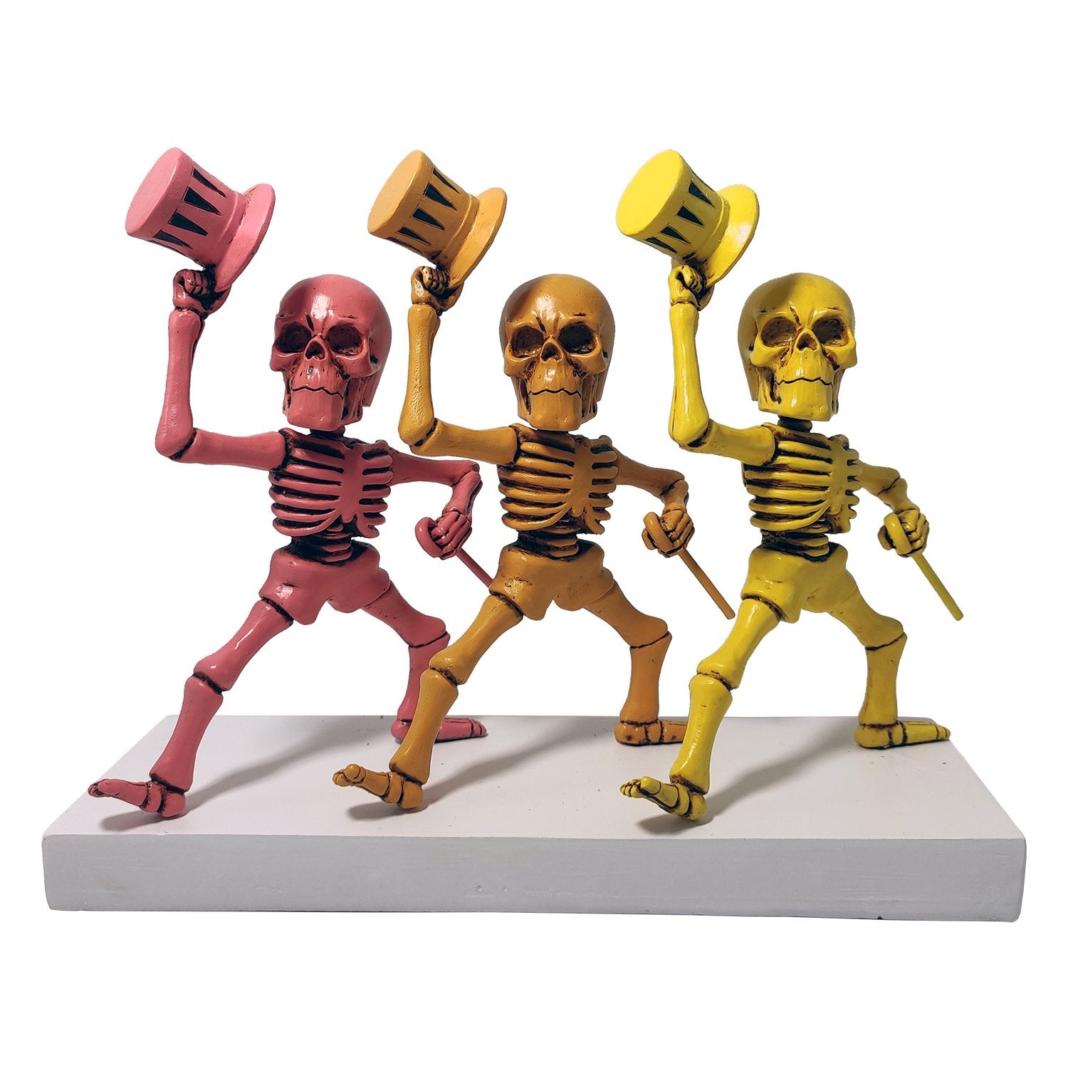 GRATEFUL DEAD SKELETON PINK, ORANGE, YELLOW