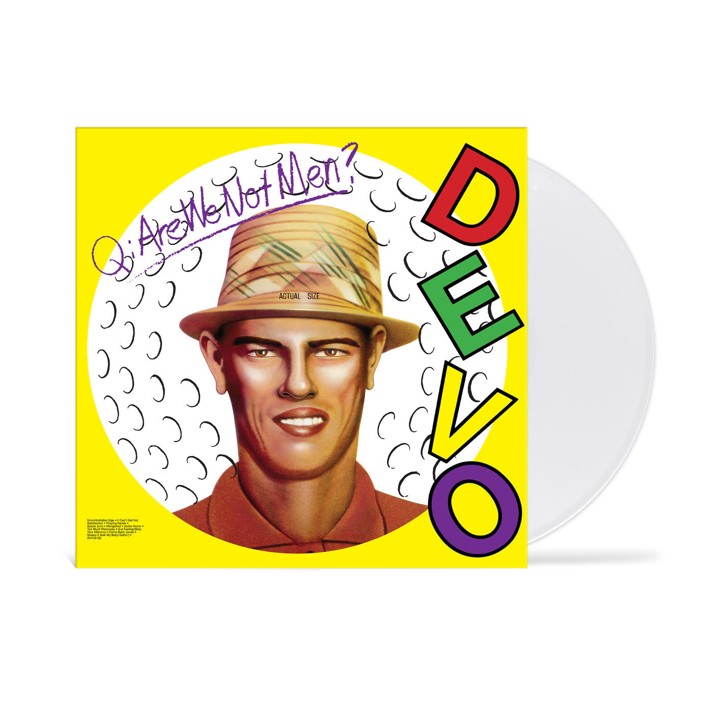 DEVO 'Q: ARE WE NOT MEN? A: WE ARE DEVO!' LP - WHITE