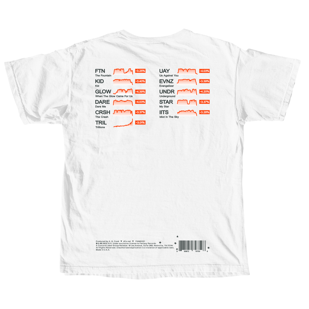 DIIV 'ZIRP!' WHITE T-SHIRT