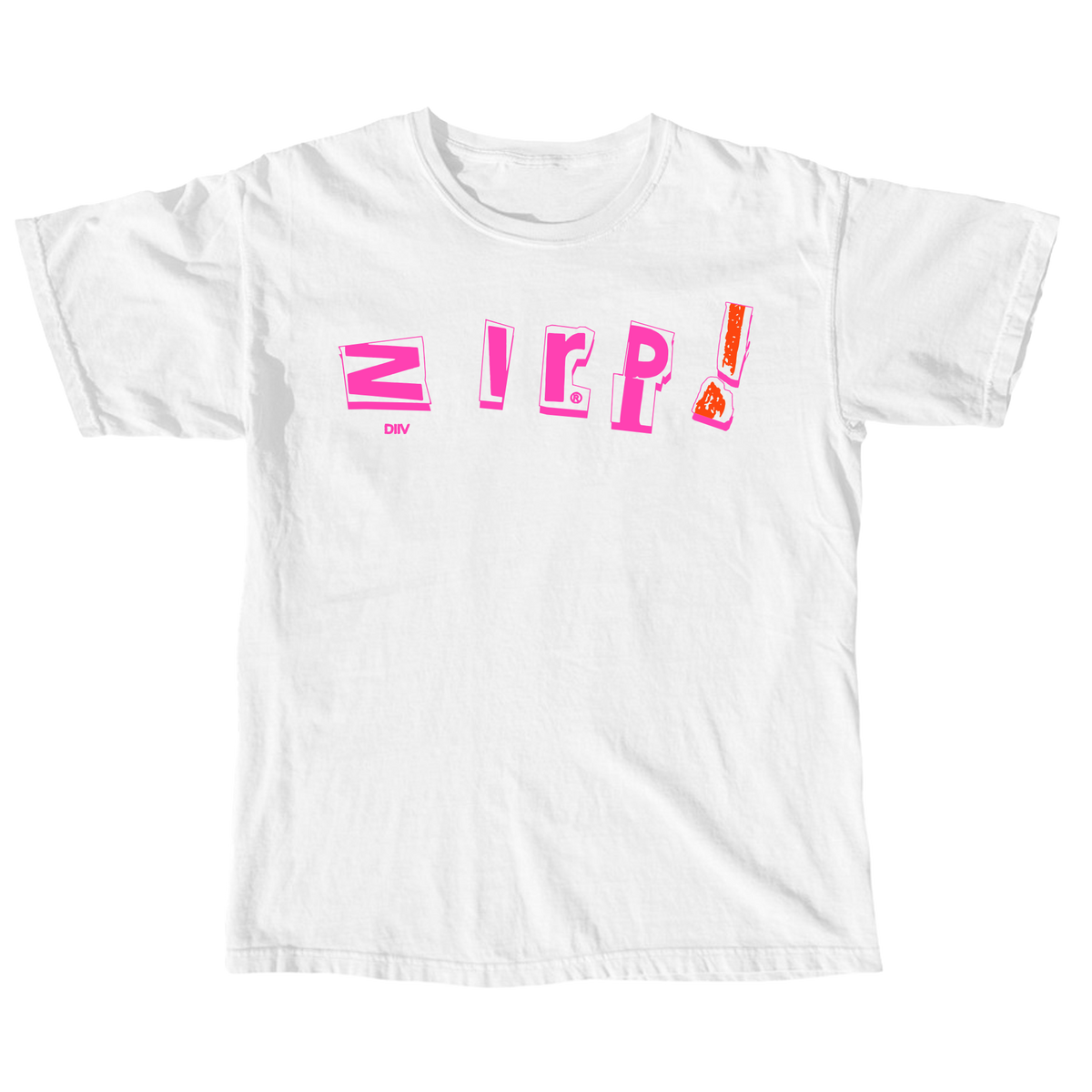 DIIV 'ZIRP!' WHITE T-SHIRT