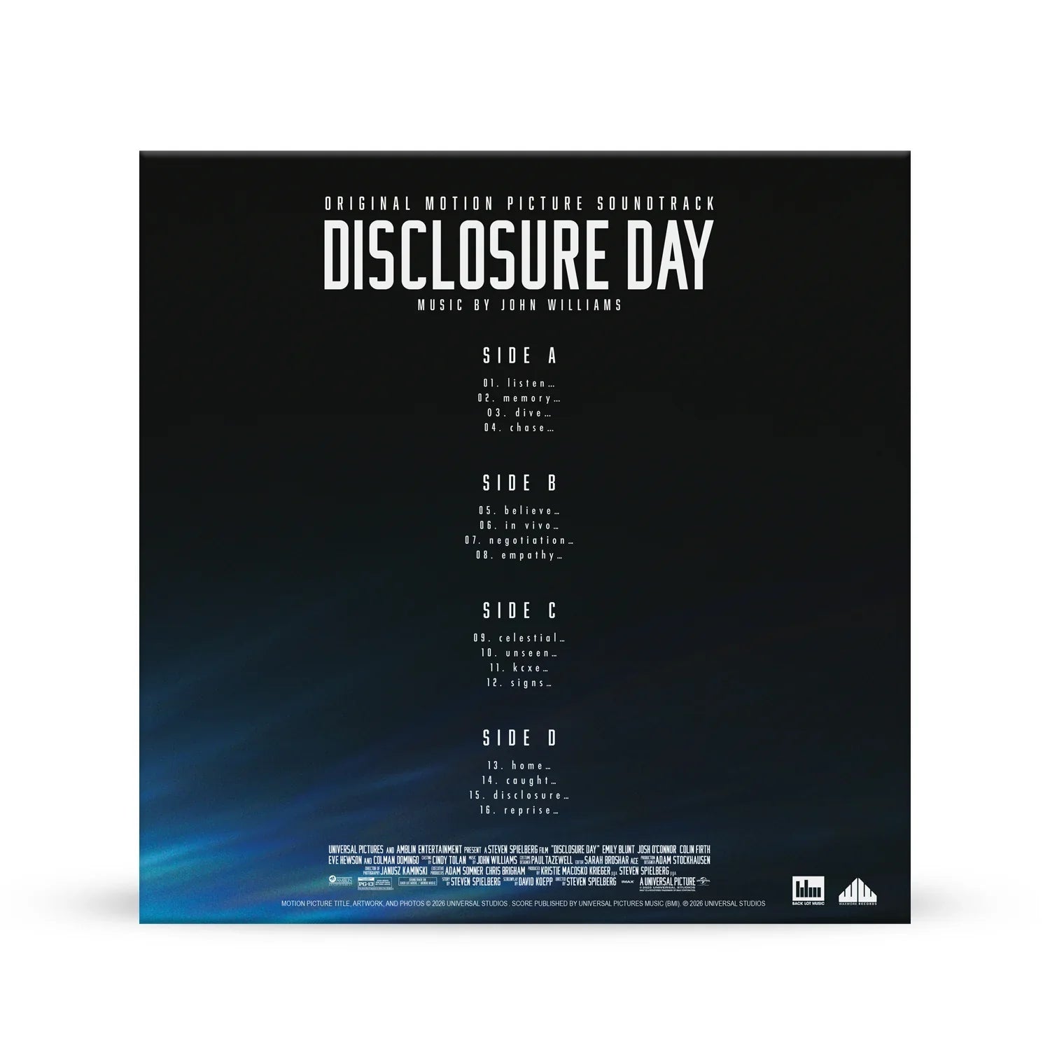 DISCLOSURE DAY SOUNDTRACK 2LP - BLUE IRIS