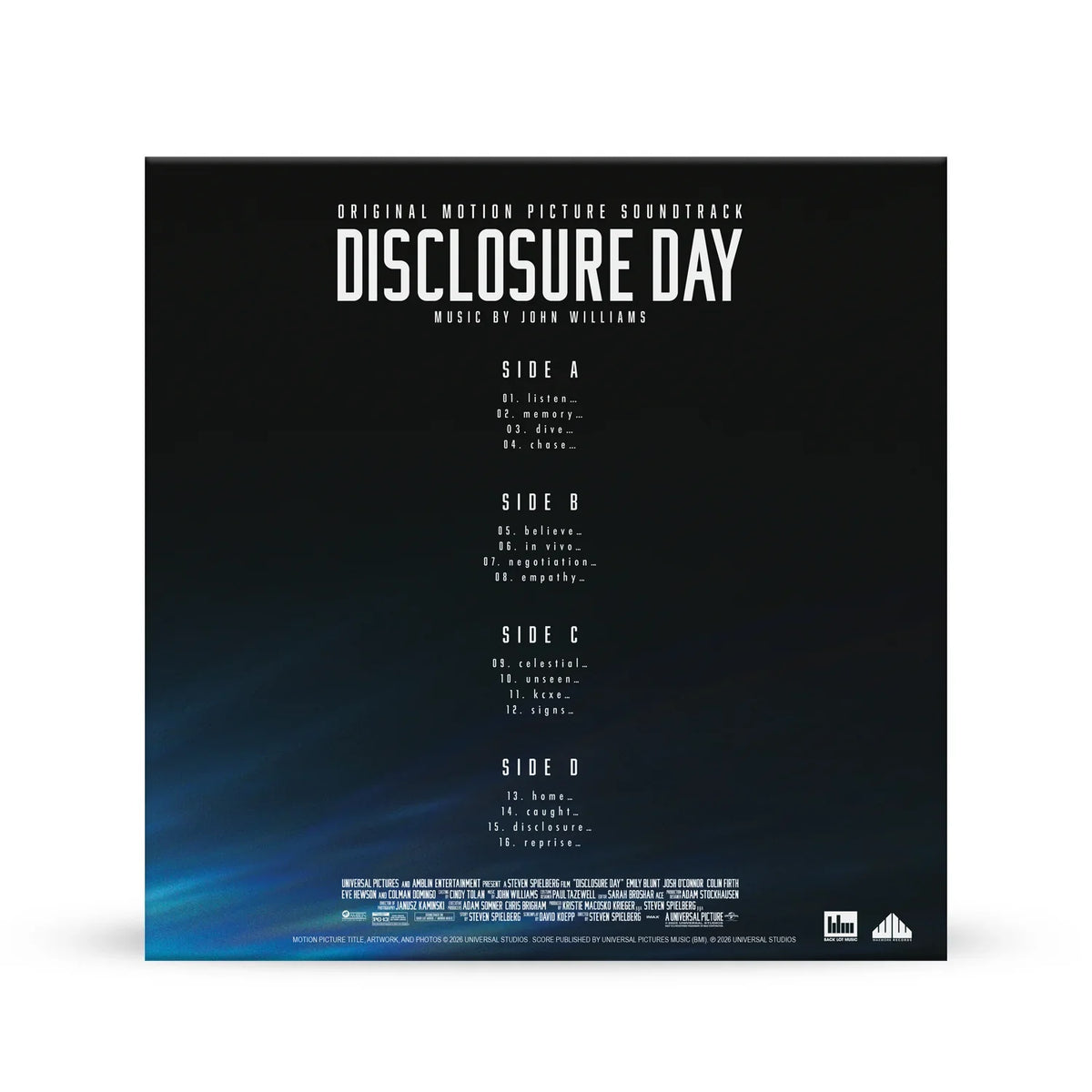 DISCLOSURE DAY SOUNDTRACK 2LP - BLUE IRIS