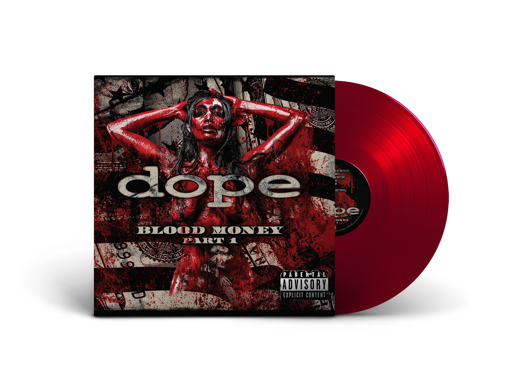 DOPE 'BLOOD MONEY PART 1' LP - OPAQUE DEEP RED