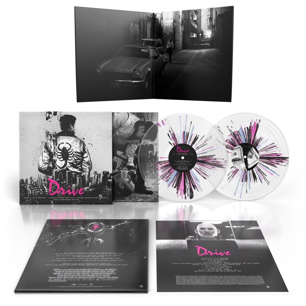 DRIVE SOUNDTRACK 10TH ANNIVERSARY 2LP - NEON NOIR SPLATTER