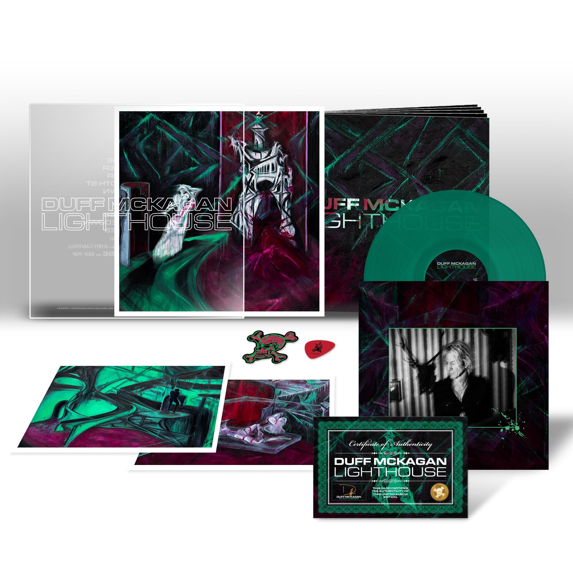 DUFF MCKAGAN ‘LIGHTHOUSE’ DELUXE LP - EXCLUSIVE - LTD. 300 - EMERALD GREEN
