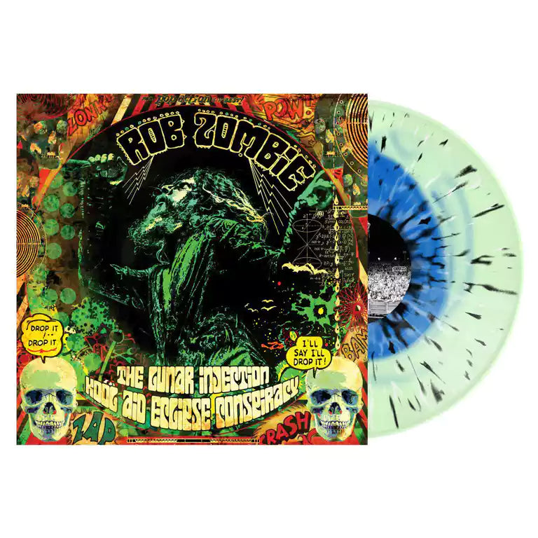 ROB ZOMBIE 'THE LUNAR INJECTION KOOL AID ECLIPSE CONSPIRACY' LP - BLUE/BOTTLE GREEN/BLACK/SPLATTER