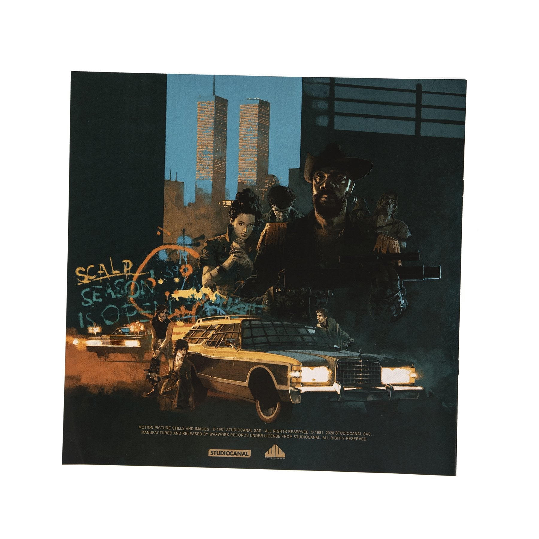 ESCAPE FROM NEW YORK SOUNDTRACK 2LP - BLUE/GREEN/BLACK MARBLE