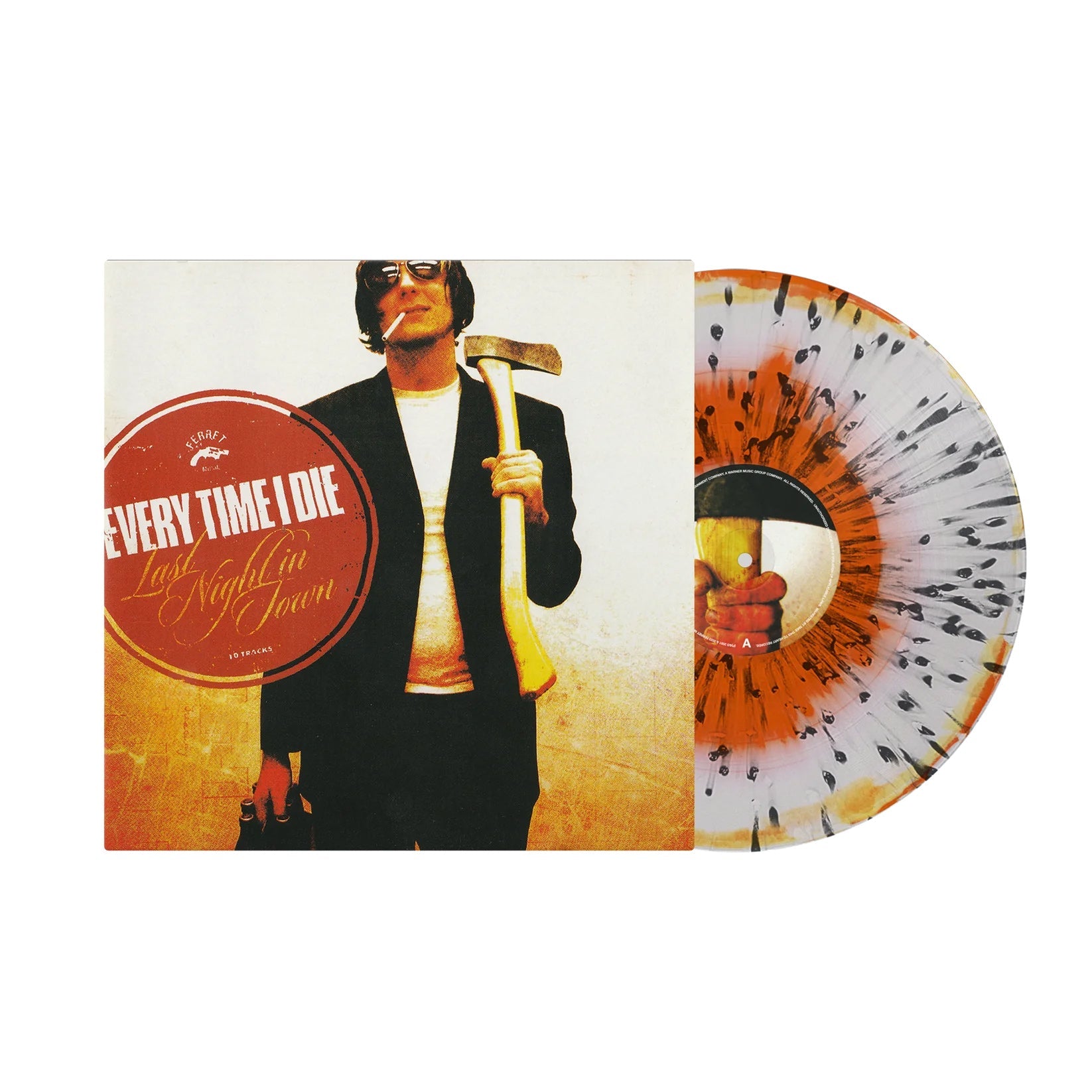EVERY TIME I DIE 'LAST NIGHT IN TOWN' LP - WHITE/TANGERINE/BLACK