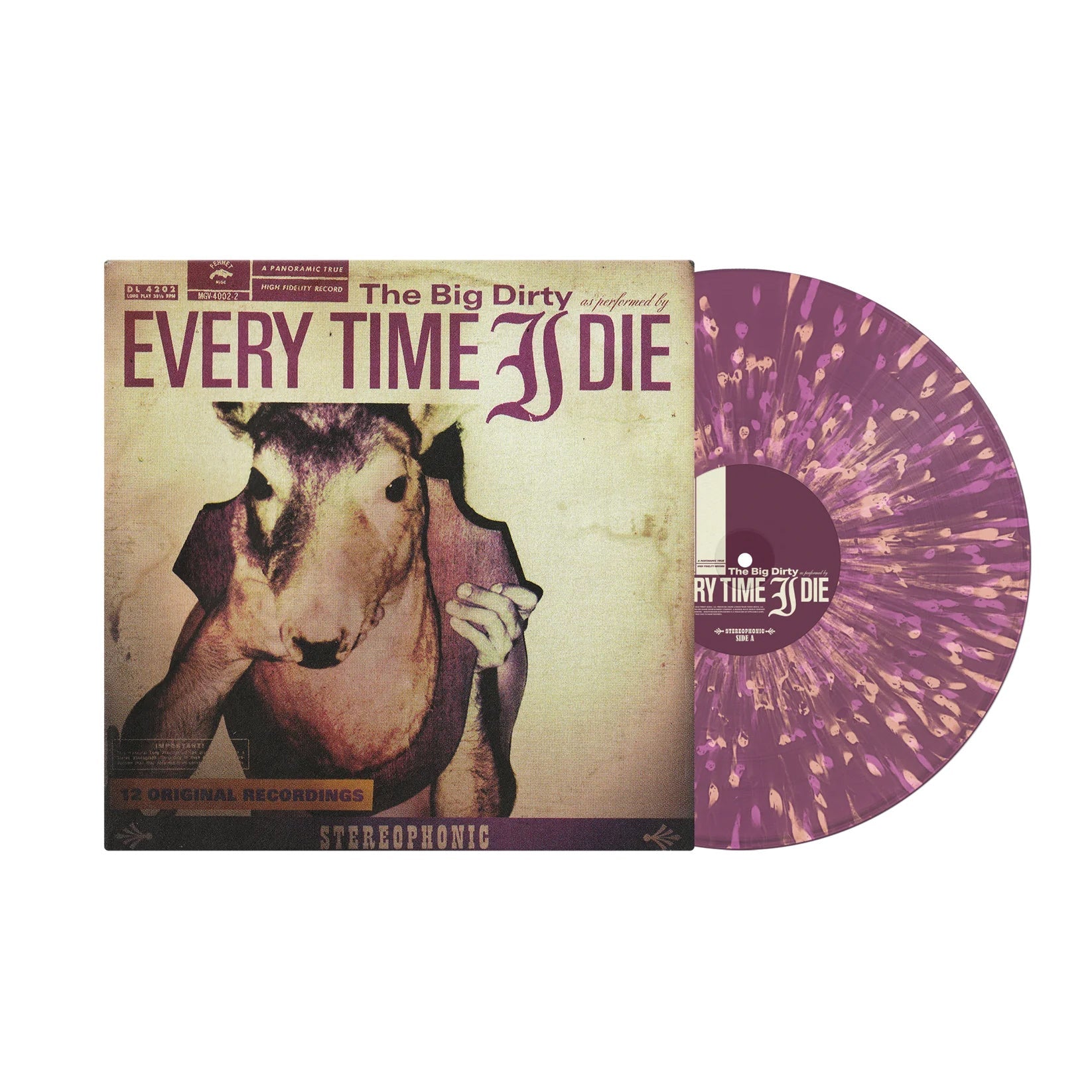 EVERY TIME I DIE 'THE BIG DIRTY' LP ORCHID/BONE/VIOLET SPLATTER