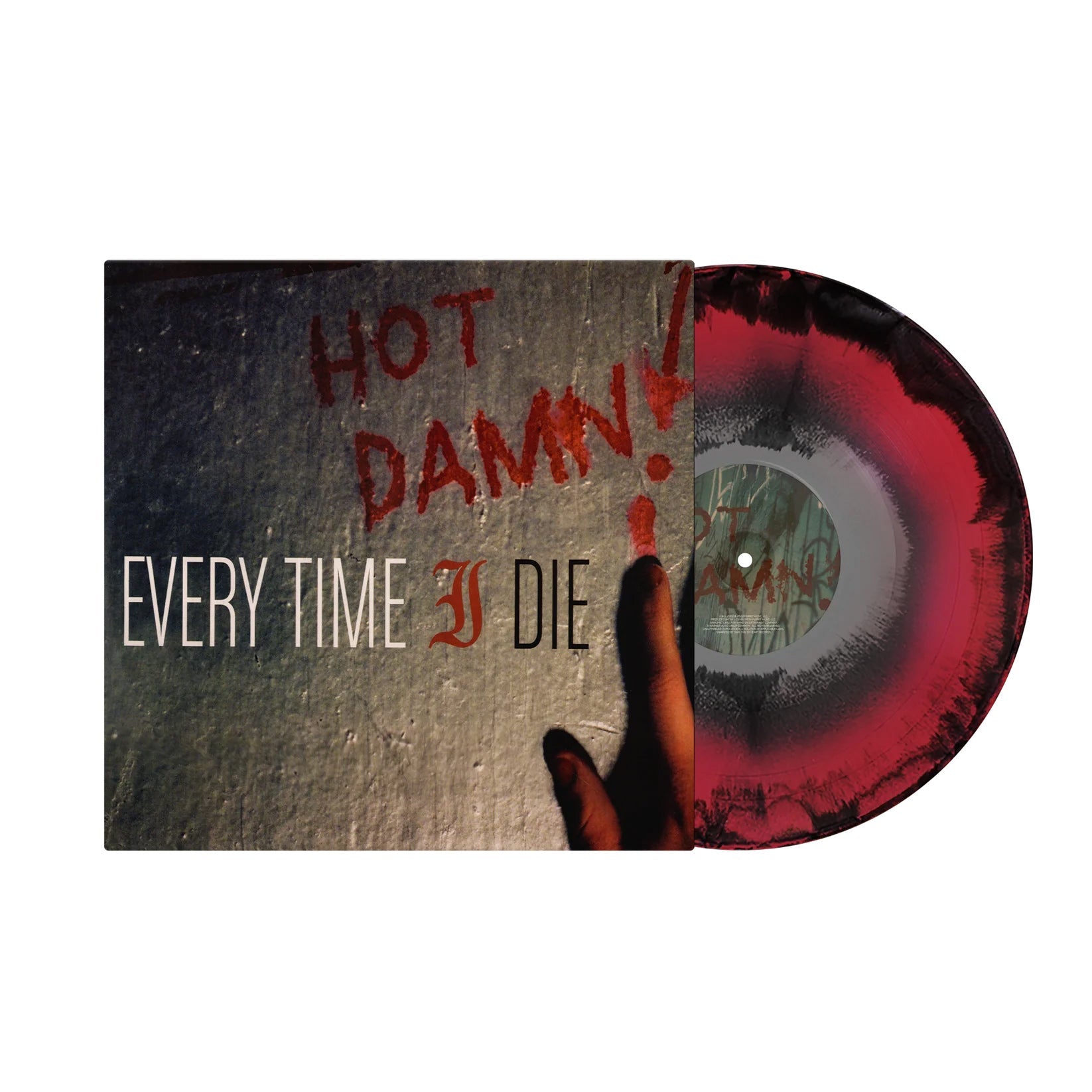 EVERY TIME I DIE 'HOT DAMN!' LP - APPLE RED/BLACK/SILVER