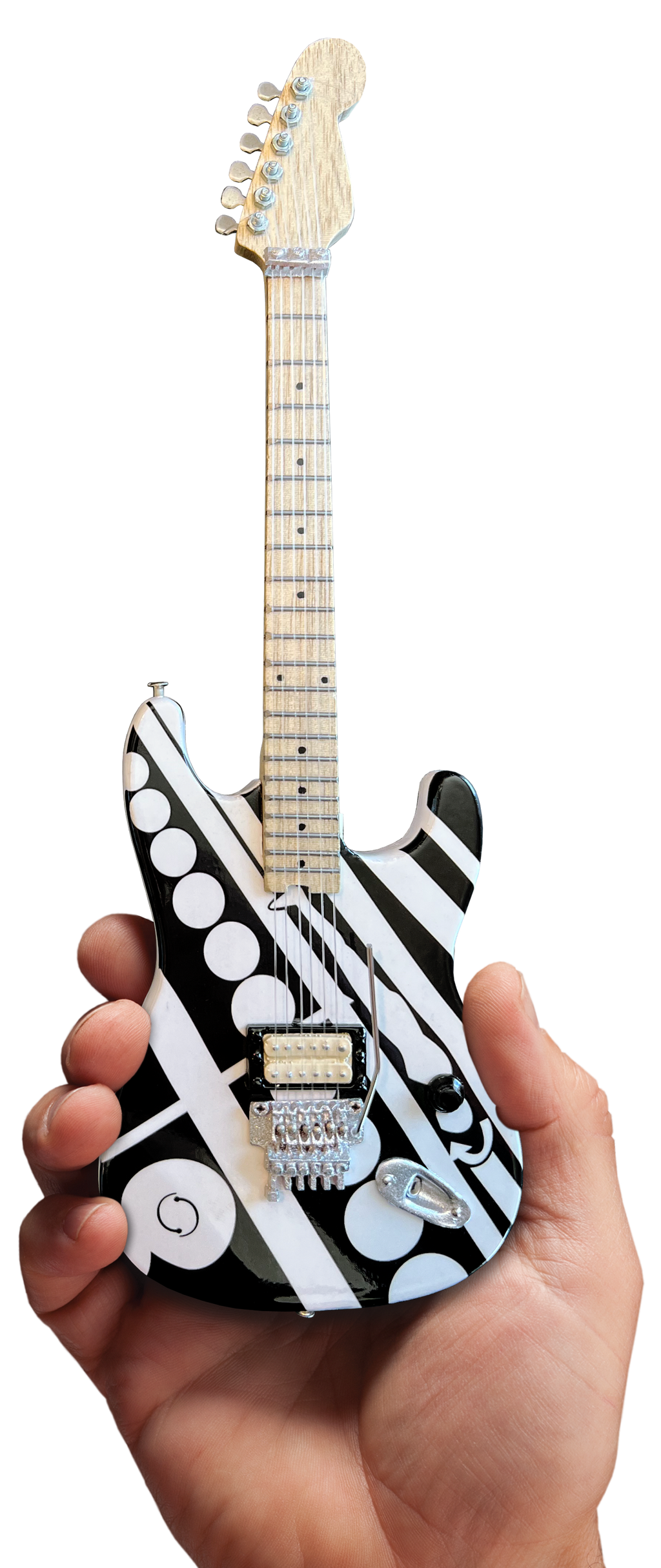 EDDIE VAN HALEN EVH'CIRCLES' MINI GUITAR REPLICA COLLECTIBLE - OFFICIALLY LICENSED