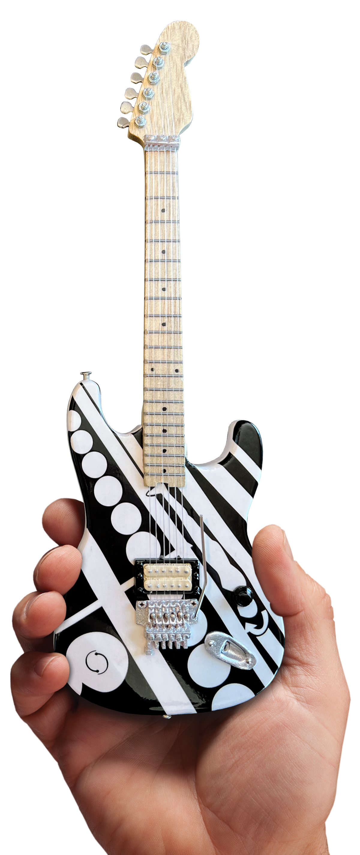 EDDIE VAN HALEN EVH'CIRCLES' MINI GUITAR REPLICA COLLECTIBLE - OFFICIALLY LICENSED