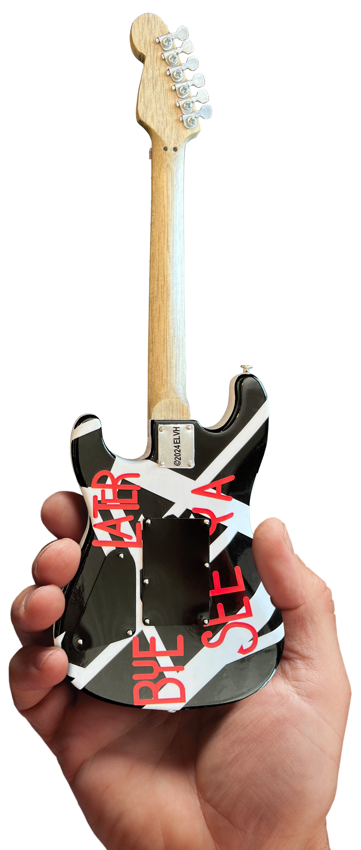 EDDIE VAN HALEN EVH'CIRCLES' MINI GUITAR REPLICA COLLECTIBLE - OFFICIALLY LICENSED