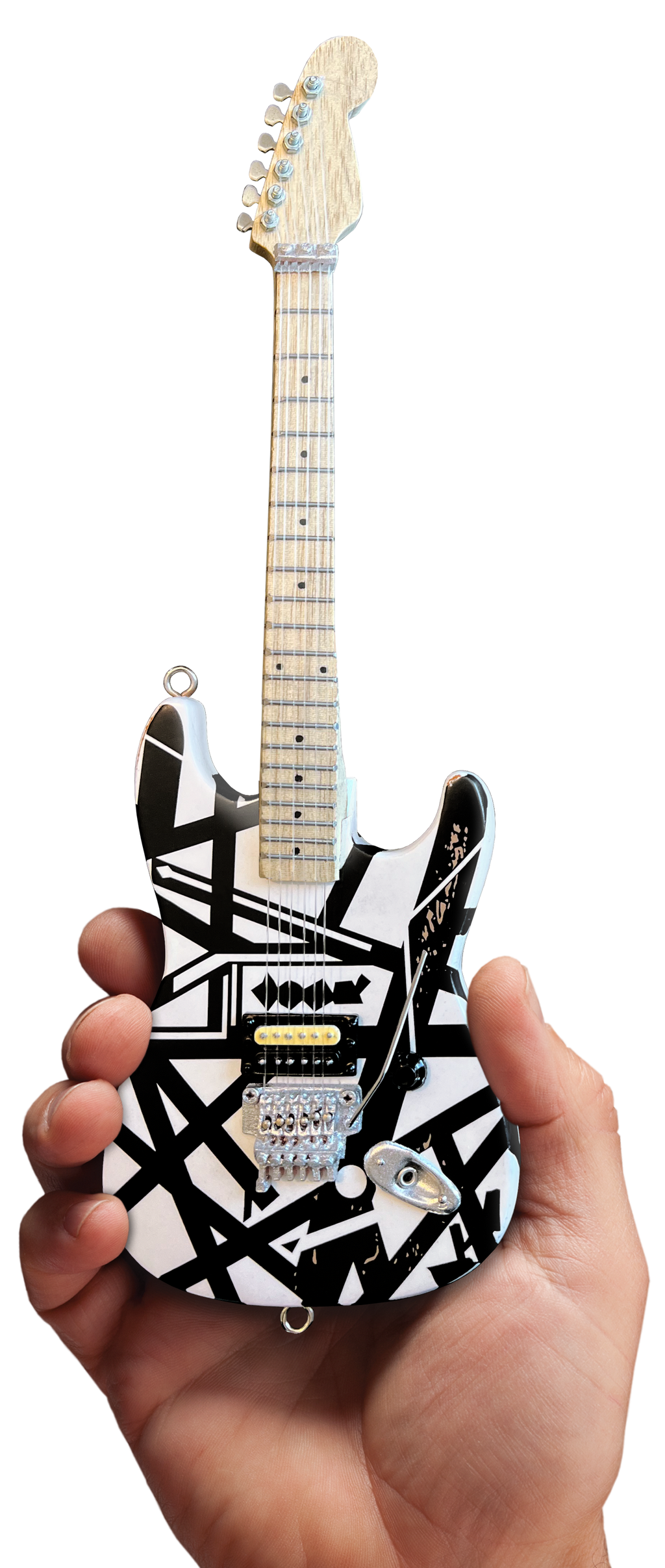EDDIE VAN HALEN EVH'SHAPES' MINI GUITAR REPLICA COLLECTIBLE - OFFICIALLY LICENSED