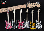 EVH SET OF 6 EDDIE VAN HALEN MINI GUITAR REPLICA COLLECTIBLES - OFFICIALLY LICENSED