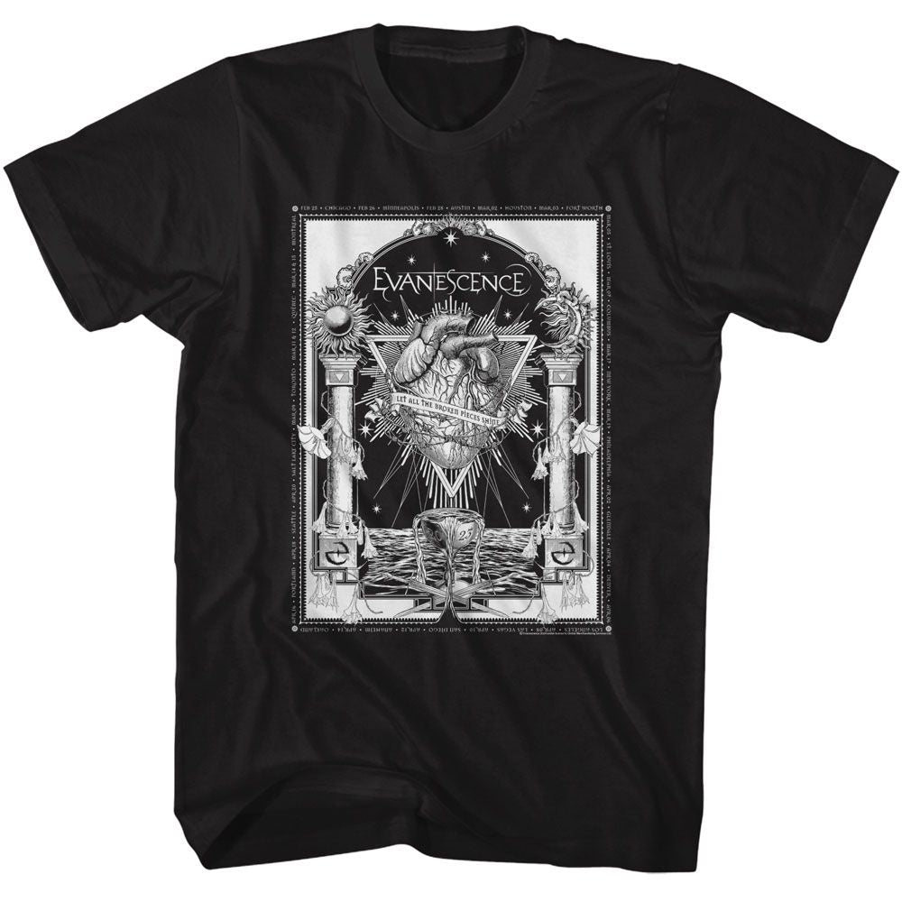EVANESCENCE - BROKEN PIECES HEART SHIRT