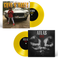 GUNS N' ROSES 'NOTHIN/ATLAS' 7" SINGLE - LTD. - YELLOW