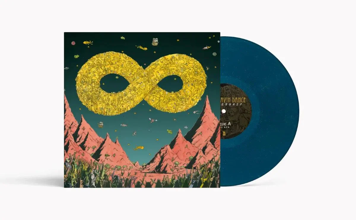 DANCE GAVIN DANCE 'MOTHERSHIP' 10TH ANNIVERSARY LP - SEA BLUE GLITTER