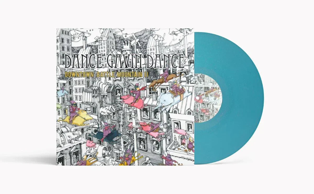 DANCE GAVIN DANCE 'DOWNTOWN BATTLE MOUNTAIN II' 15TH ANNIVERSARY LP - LIGHT BLUE GLITTER