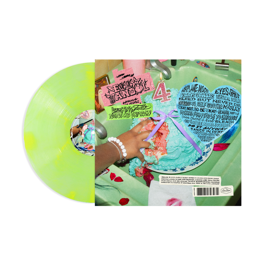 ECCA VANDAL ‘LOOKING FOR PEOPLE TO UNFOLLOW’ LP (Exclusive – Limited to 500, Gaff Green Vinyl)