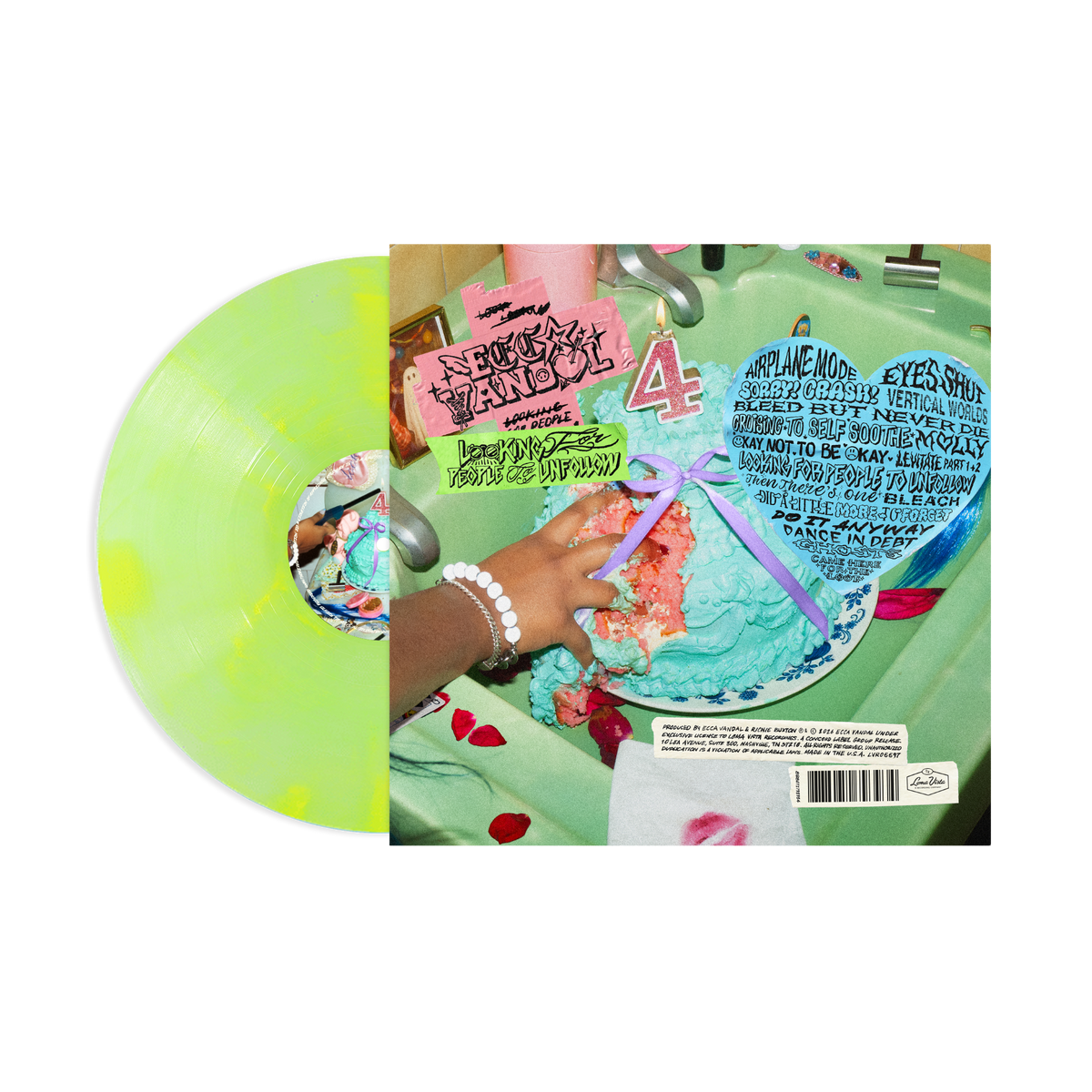 ECCA VANDAL ‘LOOKING FOR PEOPLE TO UNFOLLOW’ LP (Exclusive – Limited to 500, Gaff Green Vinyl)