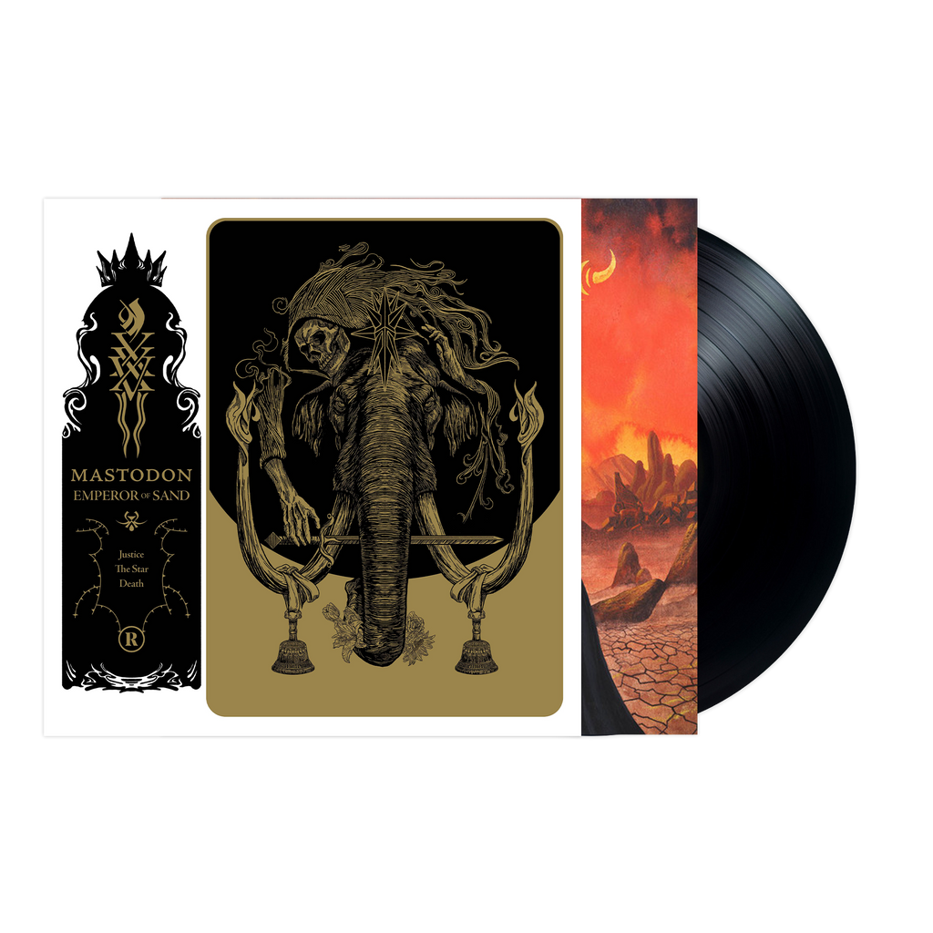 MASTODON 'EMPEROR OF SAND' 2LP (Black Vinyl) w/ SIGNED 12"x12" PAUL ROMANO PRINT