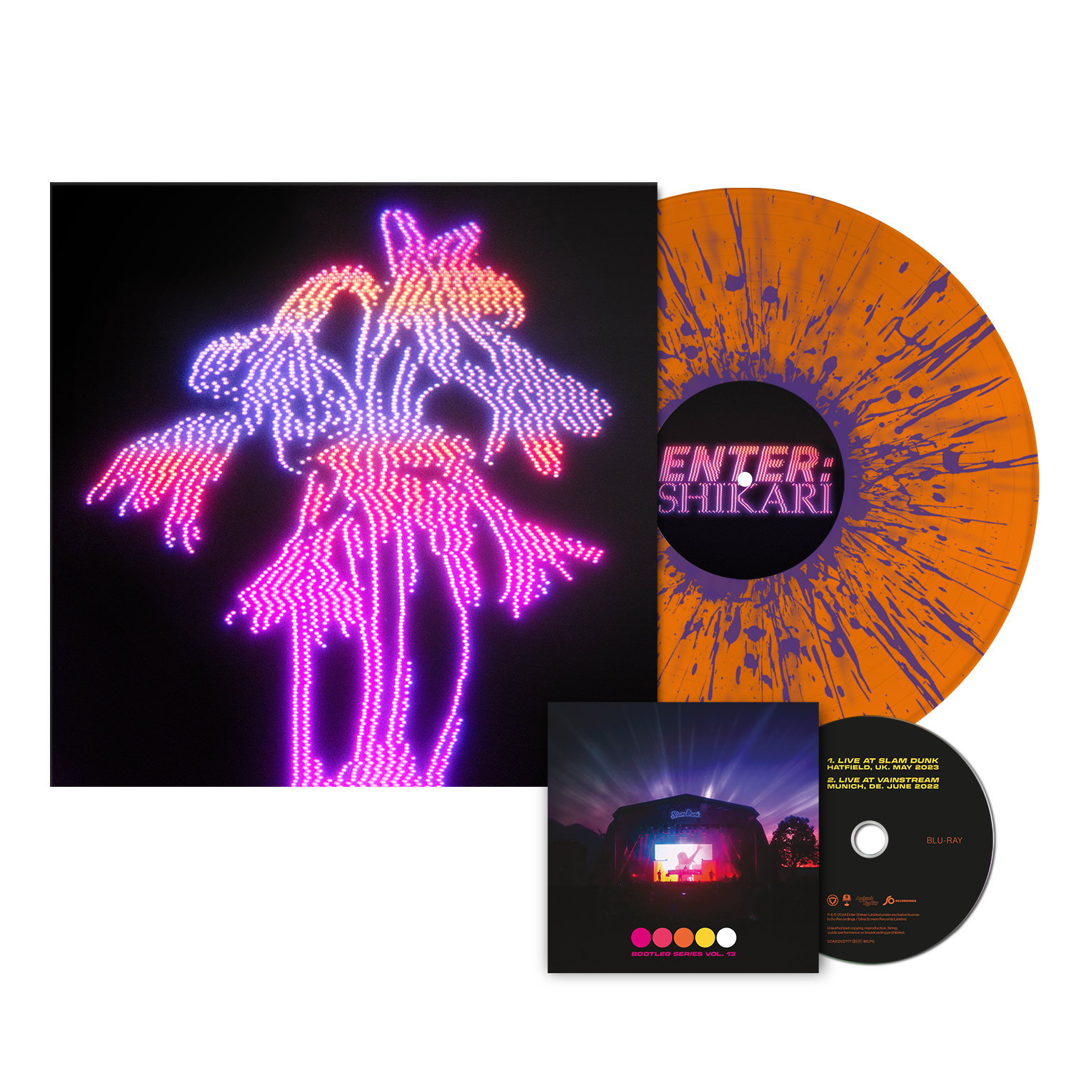ENTER SHIKARI ‘DANCING ON THE FRONTLINE’ LP + BLU-RAY LTD. 300 - ORANGE/PURPLE SPLATTER