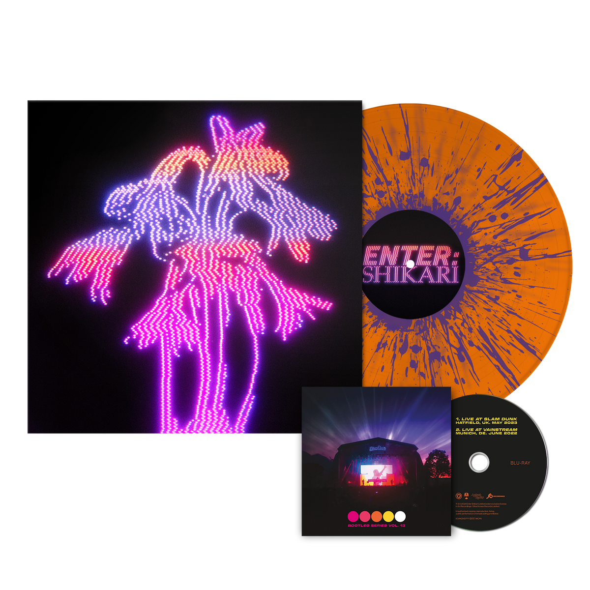 ENTER SHIKARI ‘DANCING ON THE FRONTLINE’ LP + BLU-RAY LTD. 300 - ORANGE/PURPLE SPLATTER