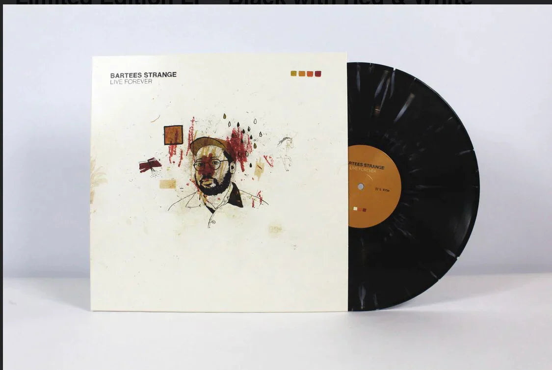 BARTEES STRANGE 'LIVE FOREVER' LP - BLACK/BONE/RED