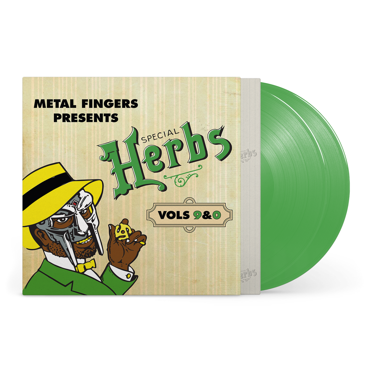 MF DOOM 'METAL FINGERS PRESENTS: SPECIAL HERBS VOL. 9 & 0' 2LP - EVERGREEN