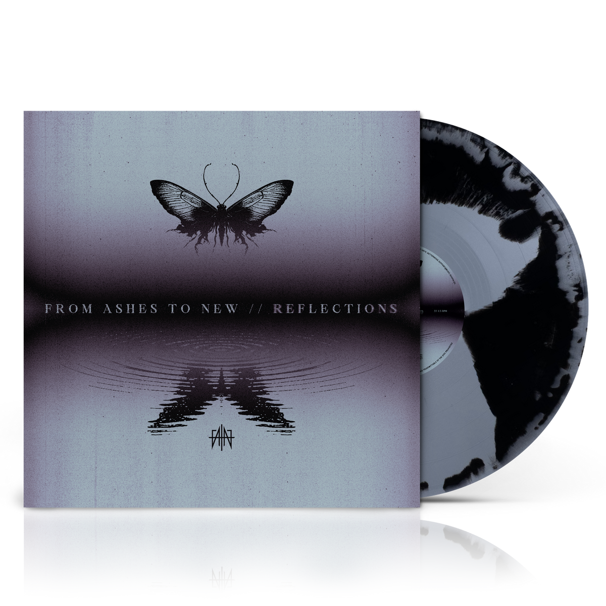 FROM ASHES TO NEW 'REFLECTIONS' LP - EXCLUSIVE - LTD. 200 - SILVER A-SIDE/BLACK B-SIDE