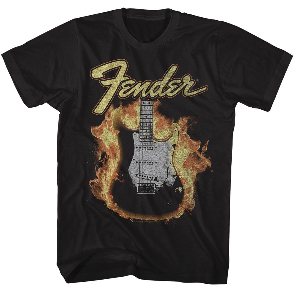 FENDER - FLAME GUITAR SHIRT