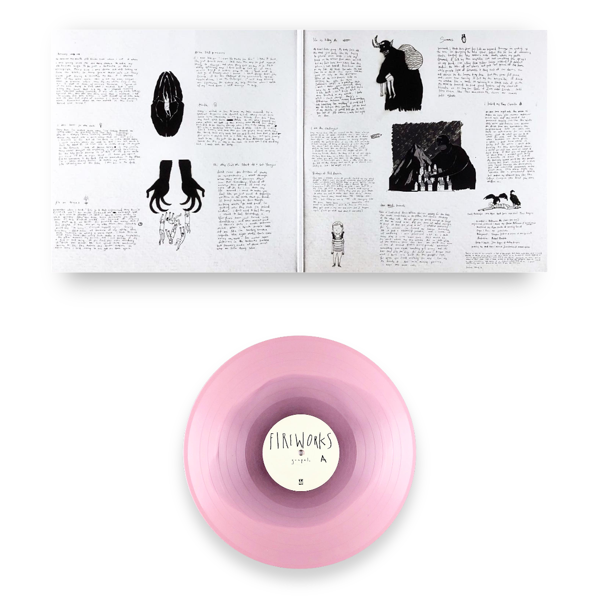 FIREWORKS'GOSPEL' LP - LTD. 300 - PINK/RED BLOB