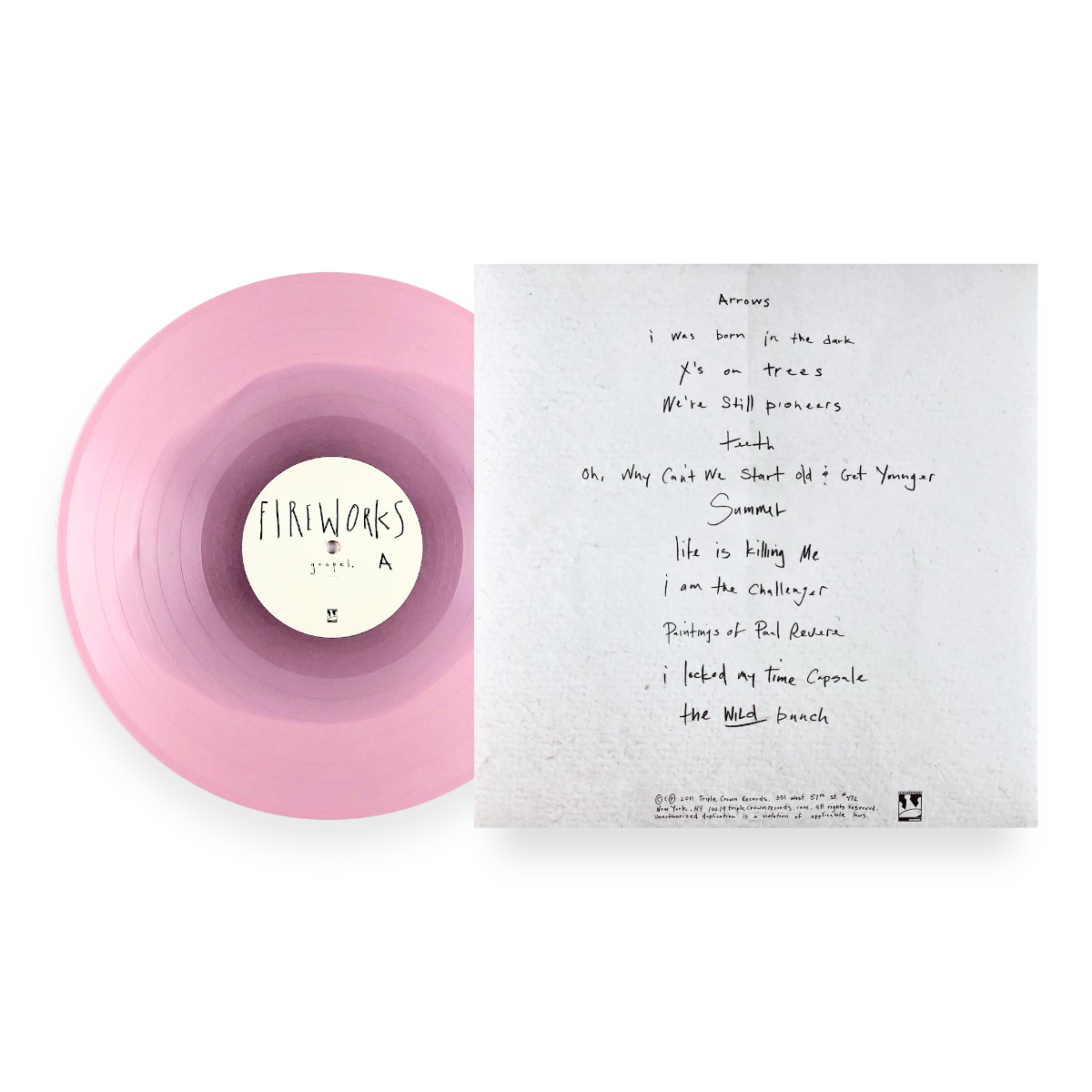 FIREWORKS'GOSPEL' LP - LTD. 300 - PINK/RED BLOB