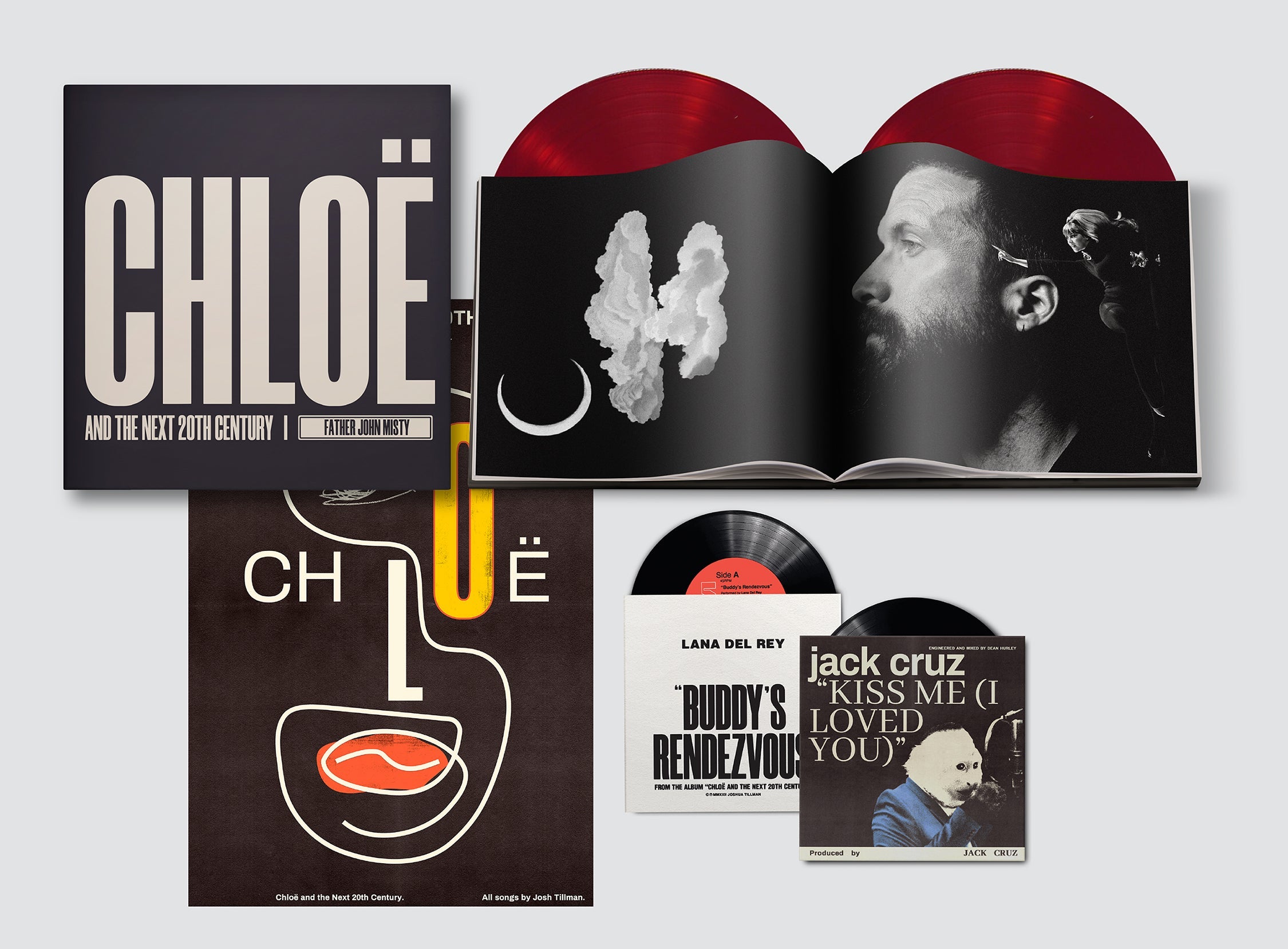 FATHER JOHN MISTY 'CHLOË AND THE NEXT 20TH CENTURY' BOX SET 2LP - RED + 2 7" + BOOK