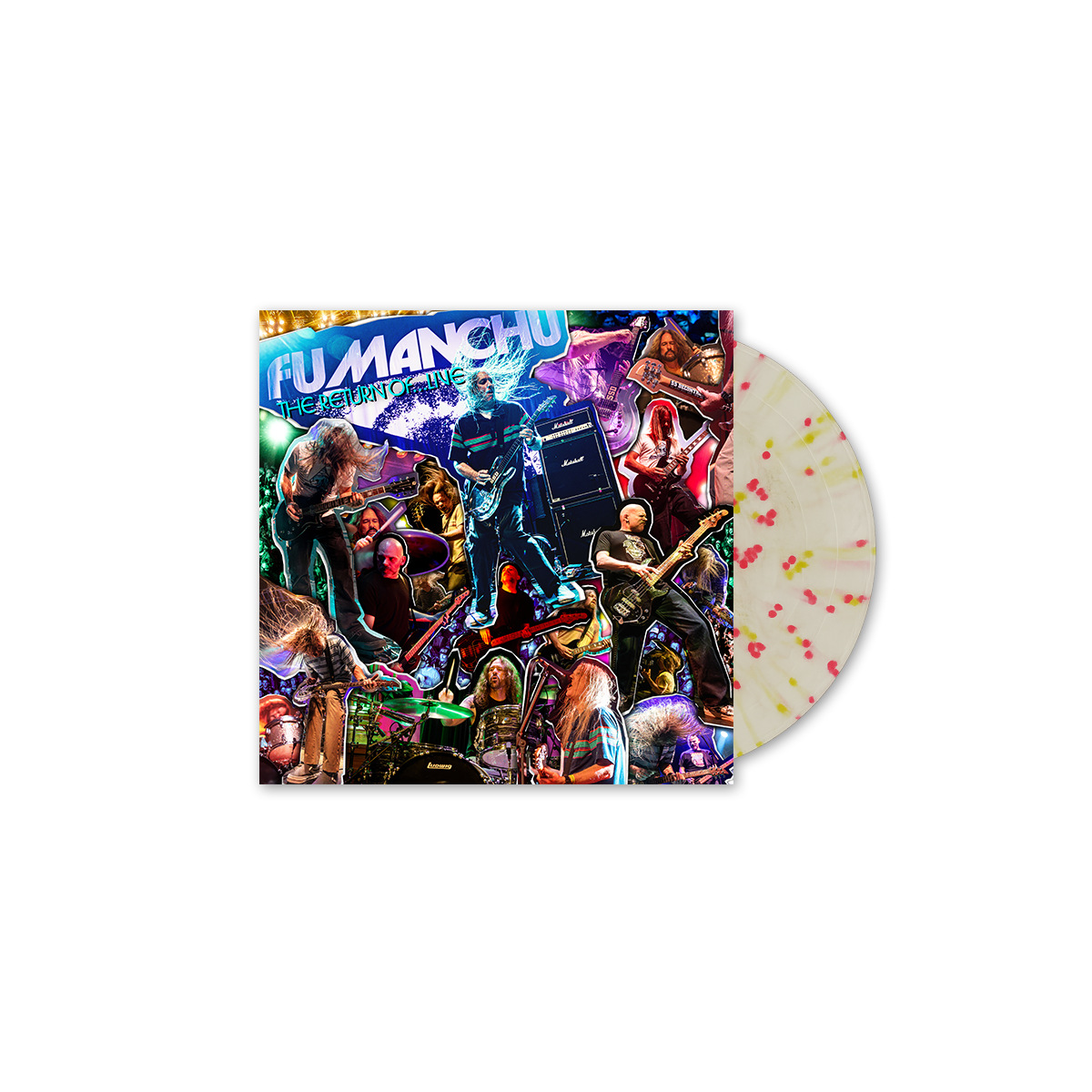 FU MANCHU ‘THE RETURN OF...LIVE’ LP LTD. 250 - INSOMNIA SPLATTER