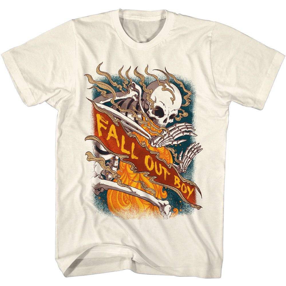 FALL OUT BOY - FIRE SKELETON SHIRT
