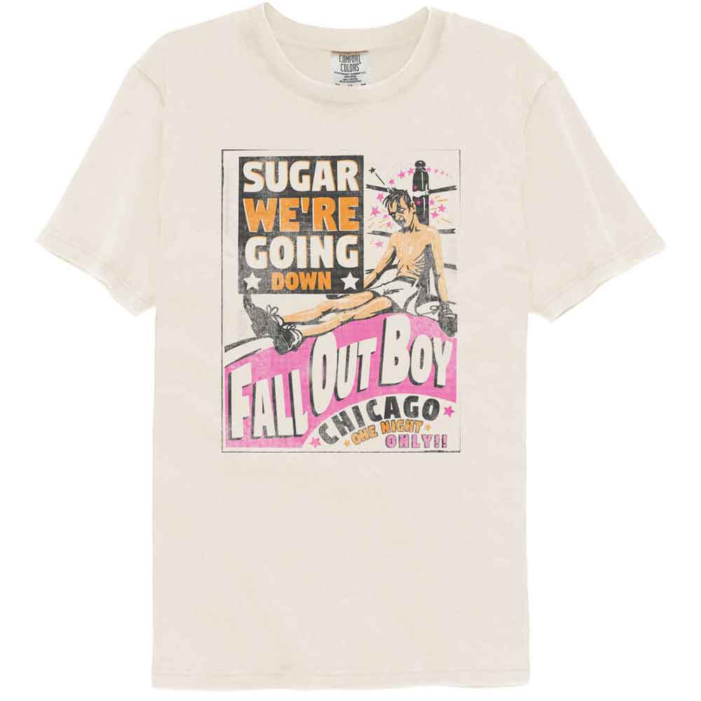 FALL OUT BOY - FOB SUGAR WERE GOING DOWN LYRICS SHIRT