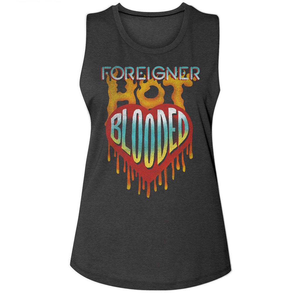 FOREIGNER - HOT BLOODED LADIES SHIRT