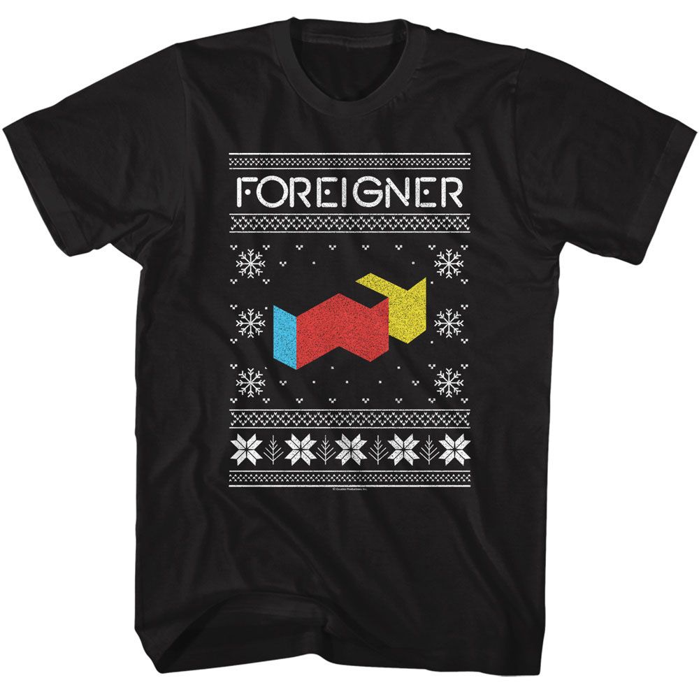 FOREIGNER - F LOGO CHRISTMAS SWEATER SHIRT