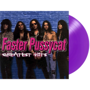 FASTER PUSSYCAT 'GREATEST HITS' ANNIVERSARY EDITION LP - PURPLE