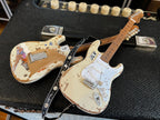 OFFICIAL SIGNATURE JIMMIE VAUGHAN - CUSTOM VINTAGE MINI FENDER' STRAT' GUITAR REPLICA
