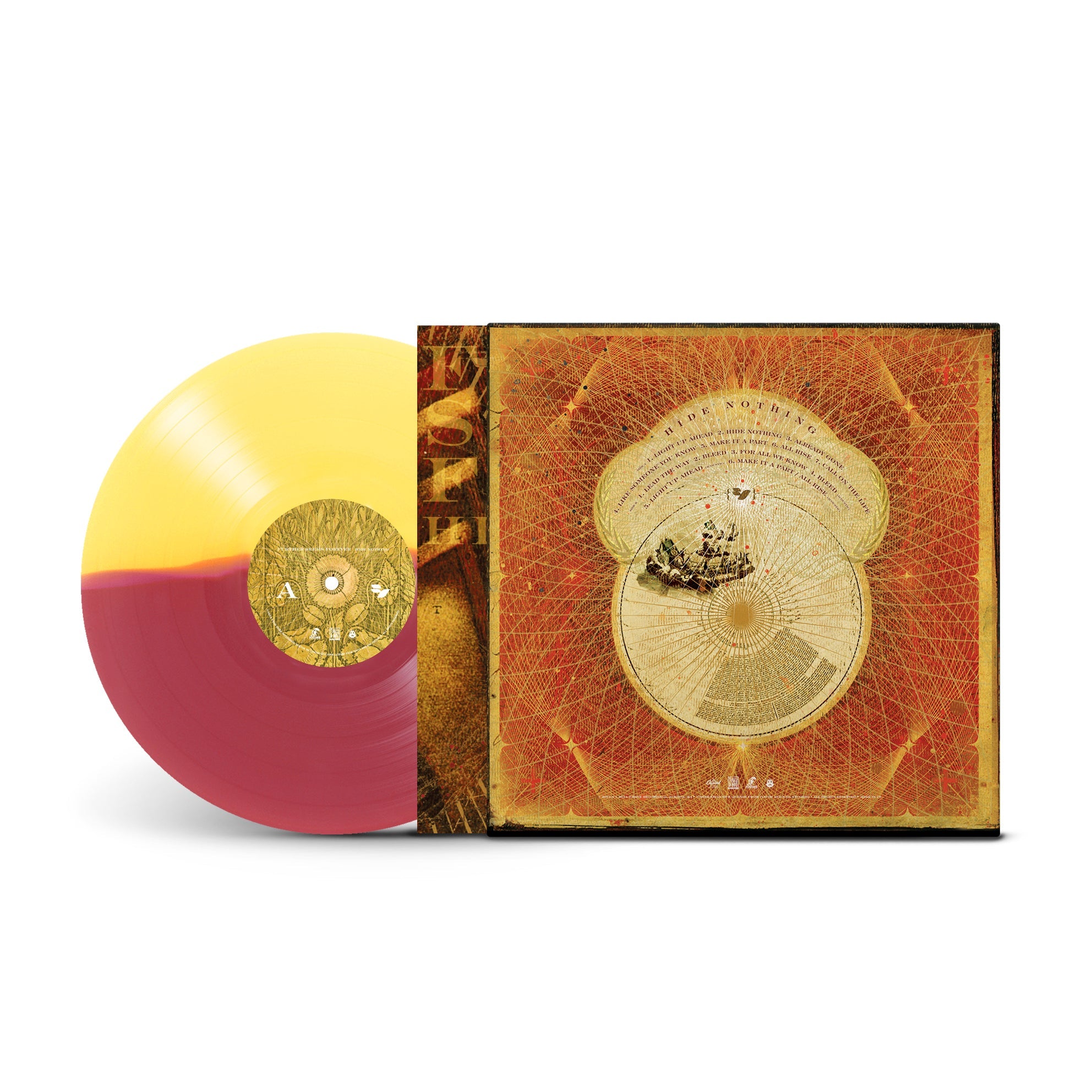 FURTHER SEEMS FOREVER ‘HIDE NOTHING’ LP - LTD. 100 - YELLOW/BURGUNDY