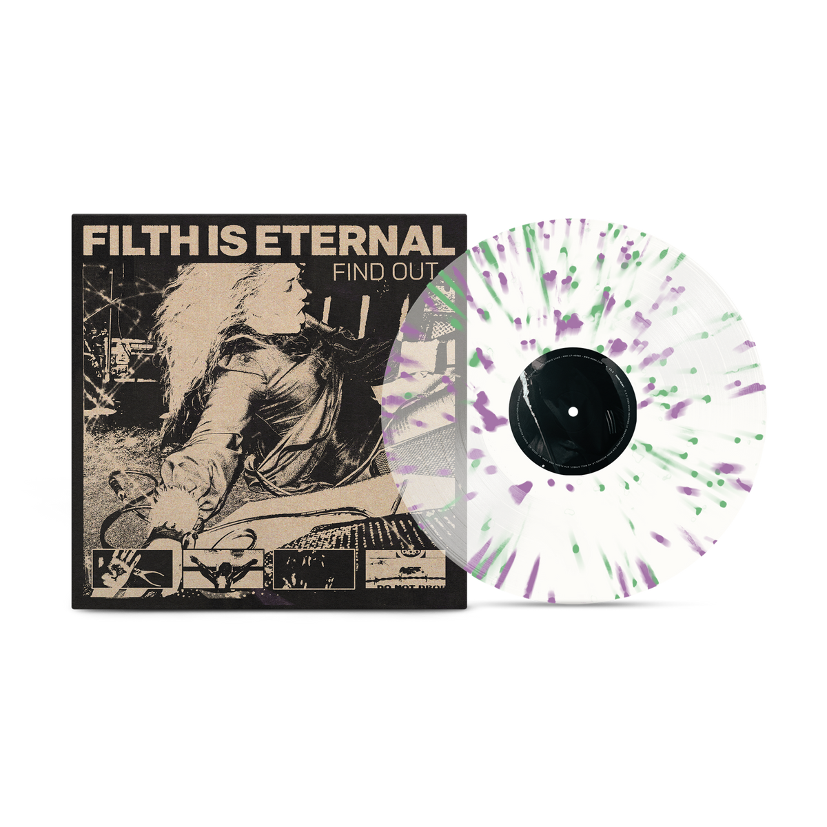 FILTH IS ETERNAL 'FIND OUT' LP (Sping Green & Violet Splatter Vinyl)